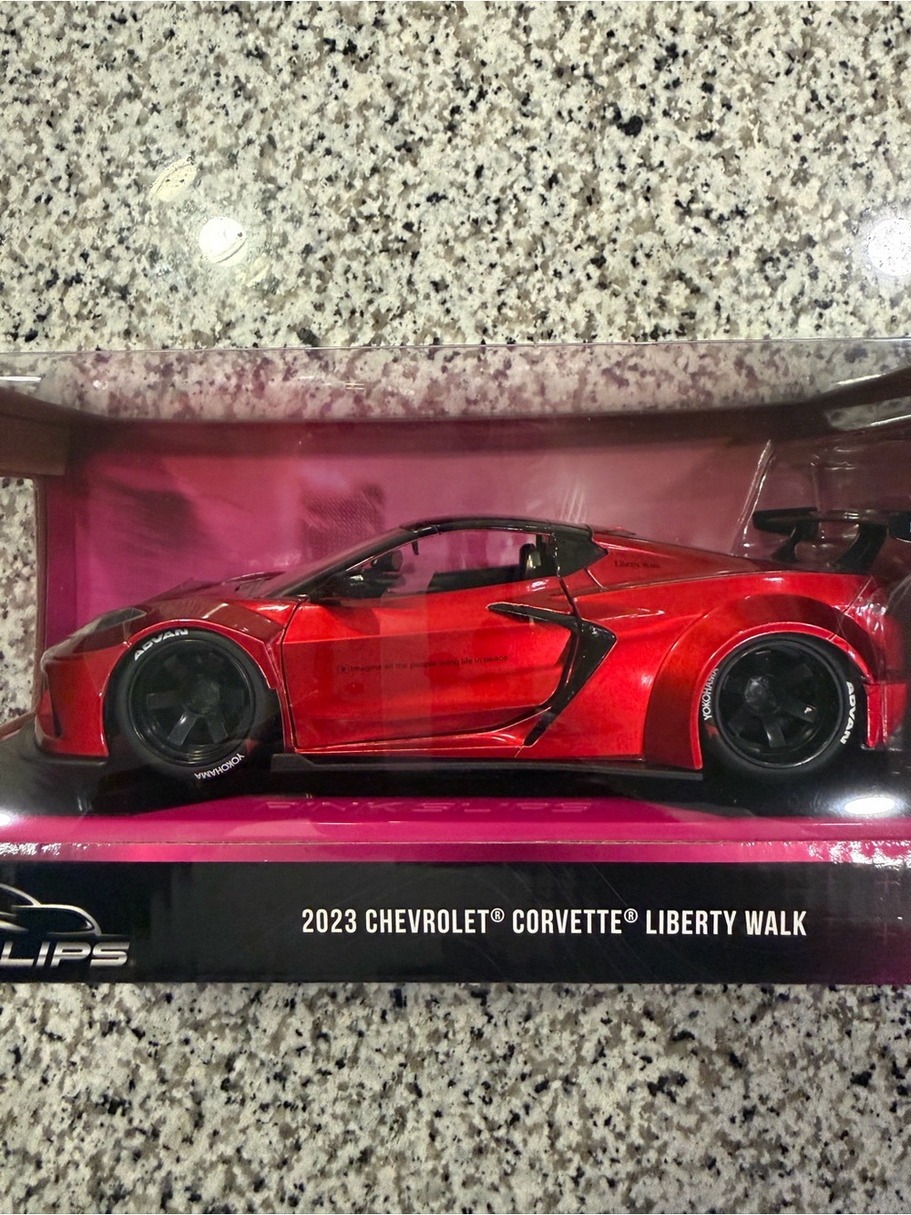 Liberty Walk 2023 Chevrolet Corvette Die-Cast Model - Red